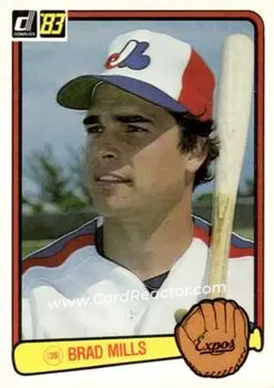 1983 Donruss #366 - Brad Mills - Montreal Expos - Front