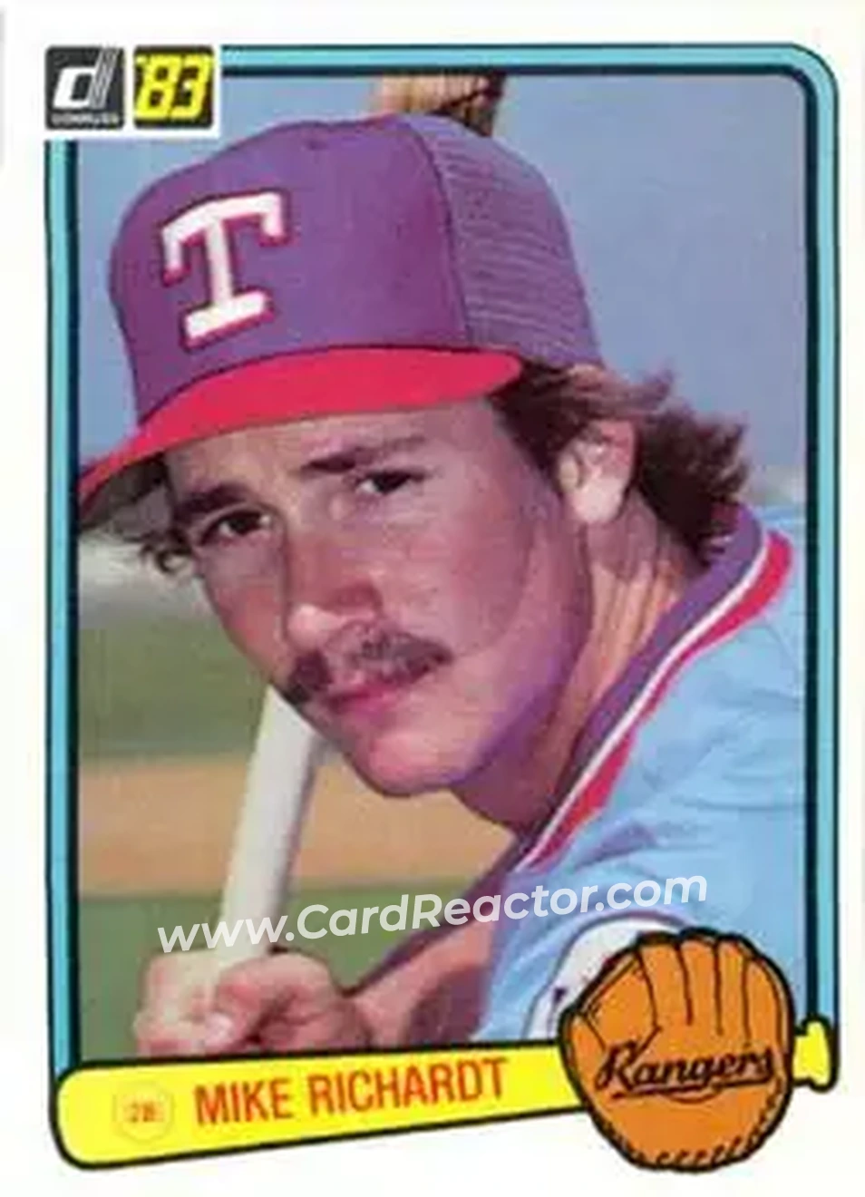 1983 Donruss #368 - Mike Richardt - Texas Rangers - Front