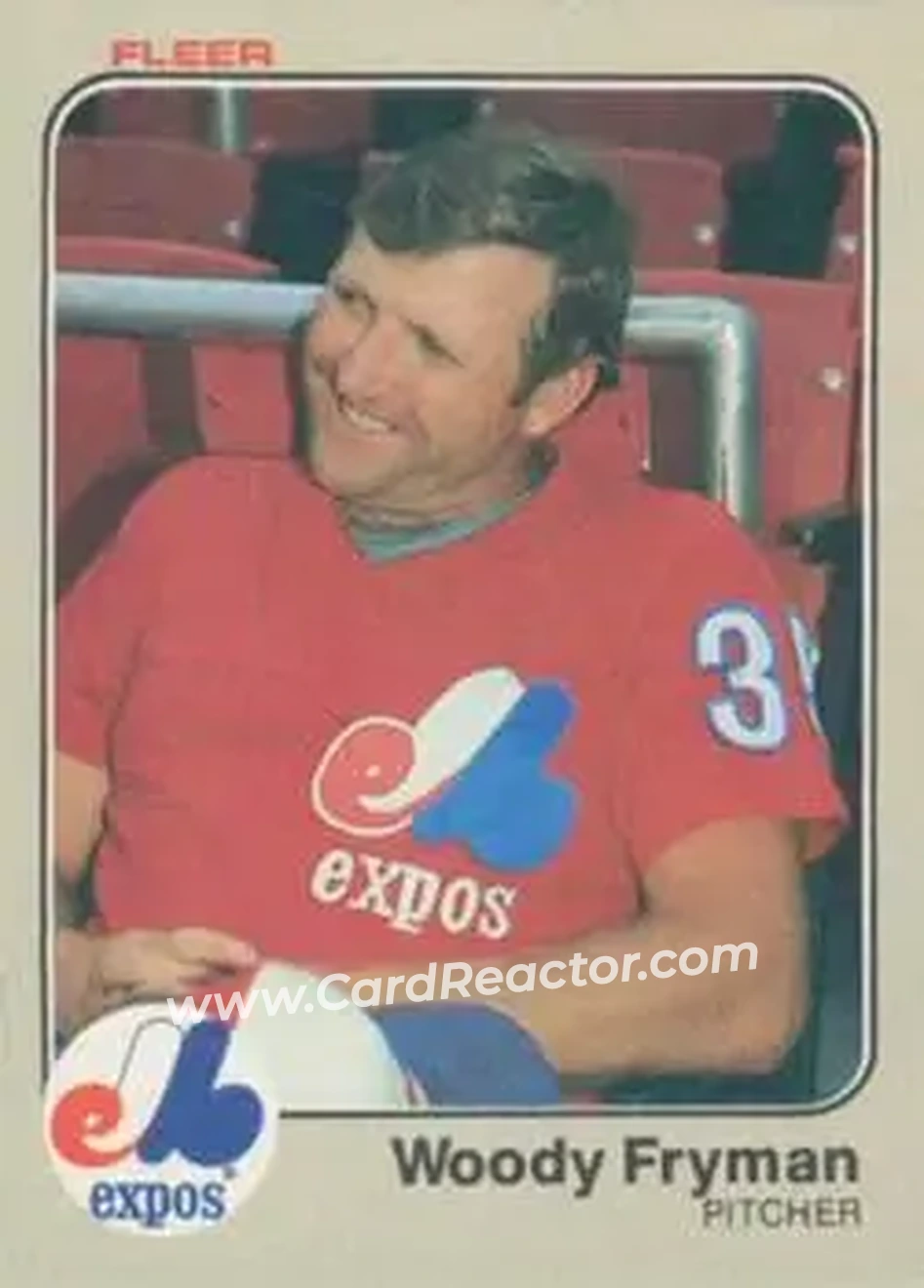 1983 Fleer #283 - Woody Fryman - Montreal Expos - Front