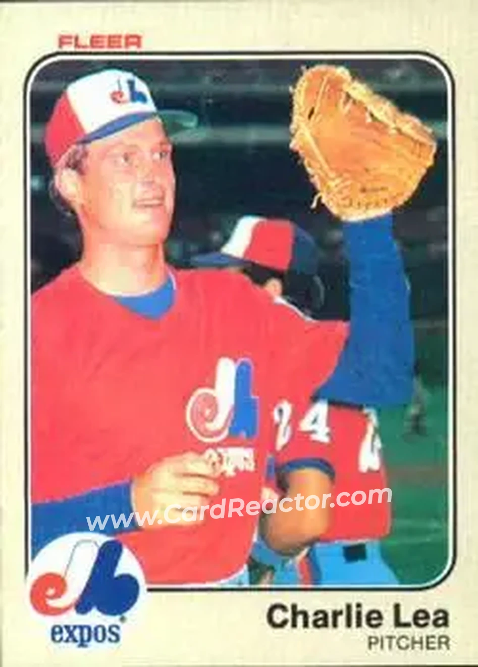 1983 Fleer #286 - Charlie Lea - Montreal Expos - Front