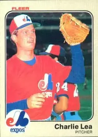 1983 Fleer #286 - Charlie Lea - Montreal Expos 1983 Fleer #286 - Charlie Lea - Montreal Expos