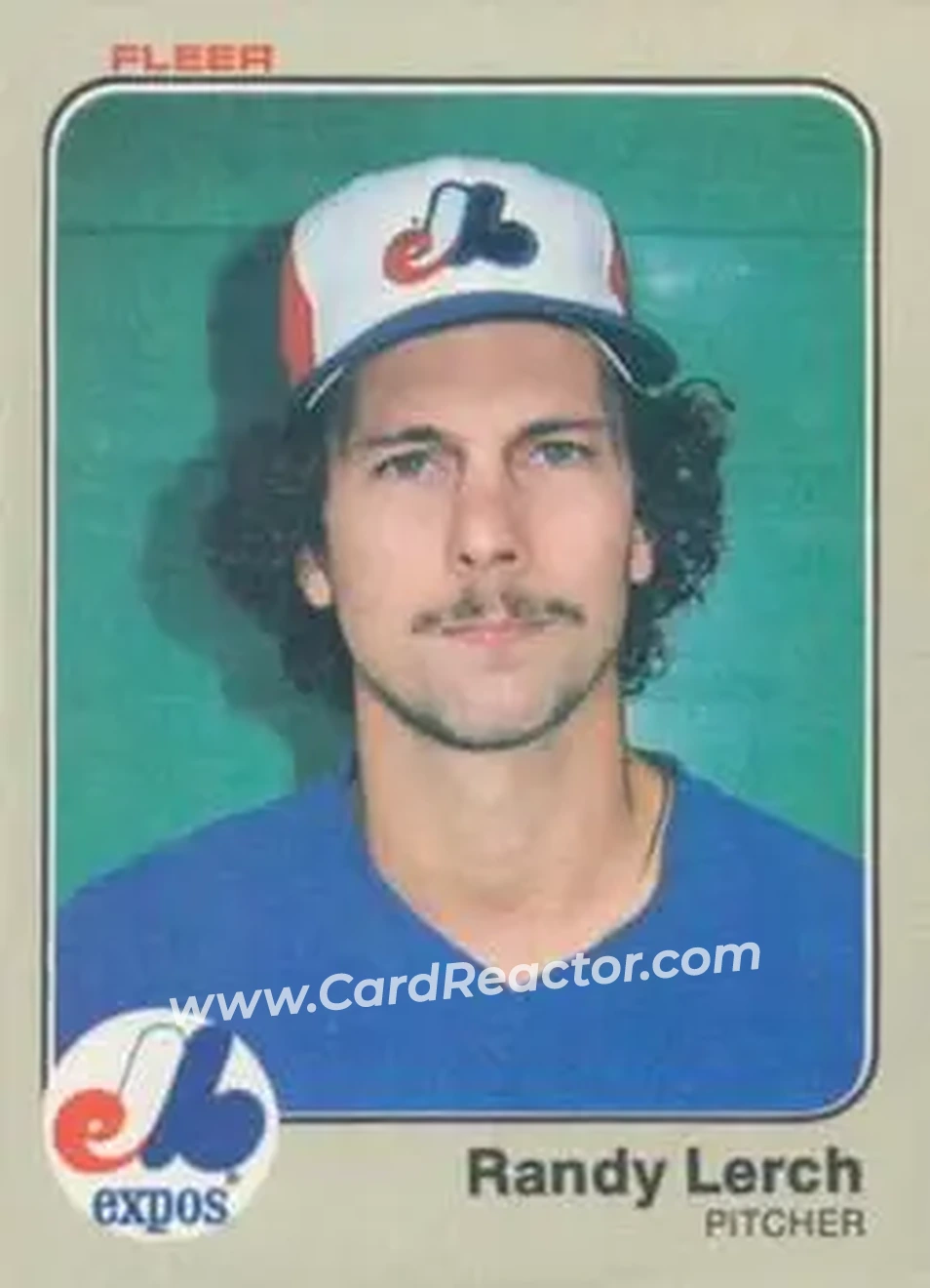 1983 Fleer #287 - Randy Lerch - Montreal Expos - Front
