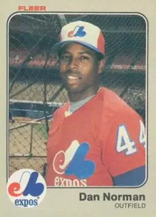 1983 Fleer #289 - Dan Norman - Montreal Expos 1983 Fleer #289 - Dan Norman - Montreal Expos
