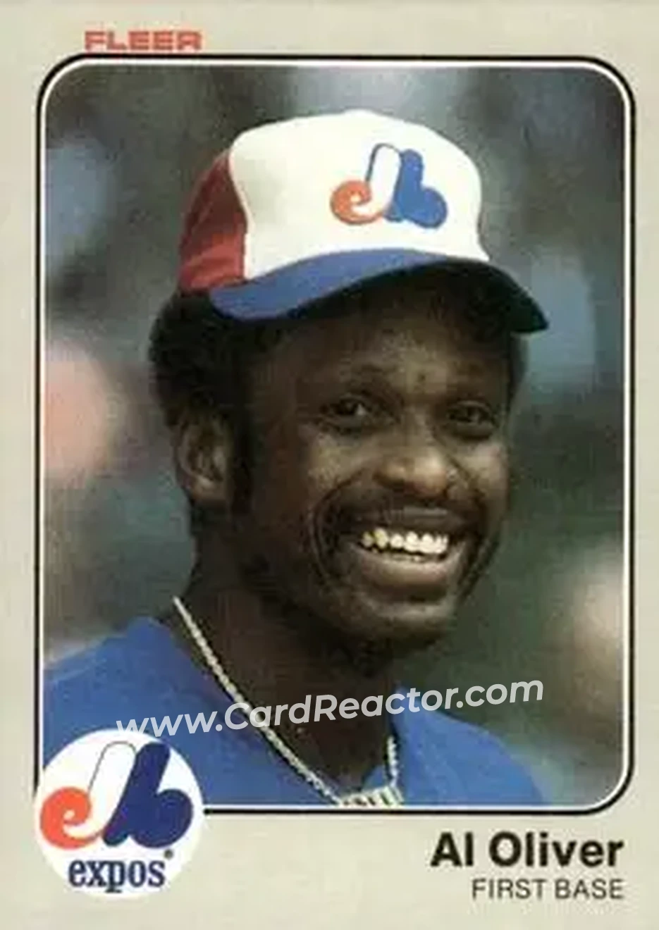 1983 Fleer #290 - Al Oliver - Montreal Expos - Front