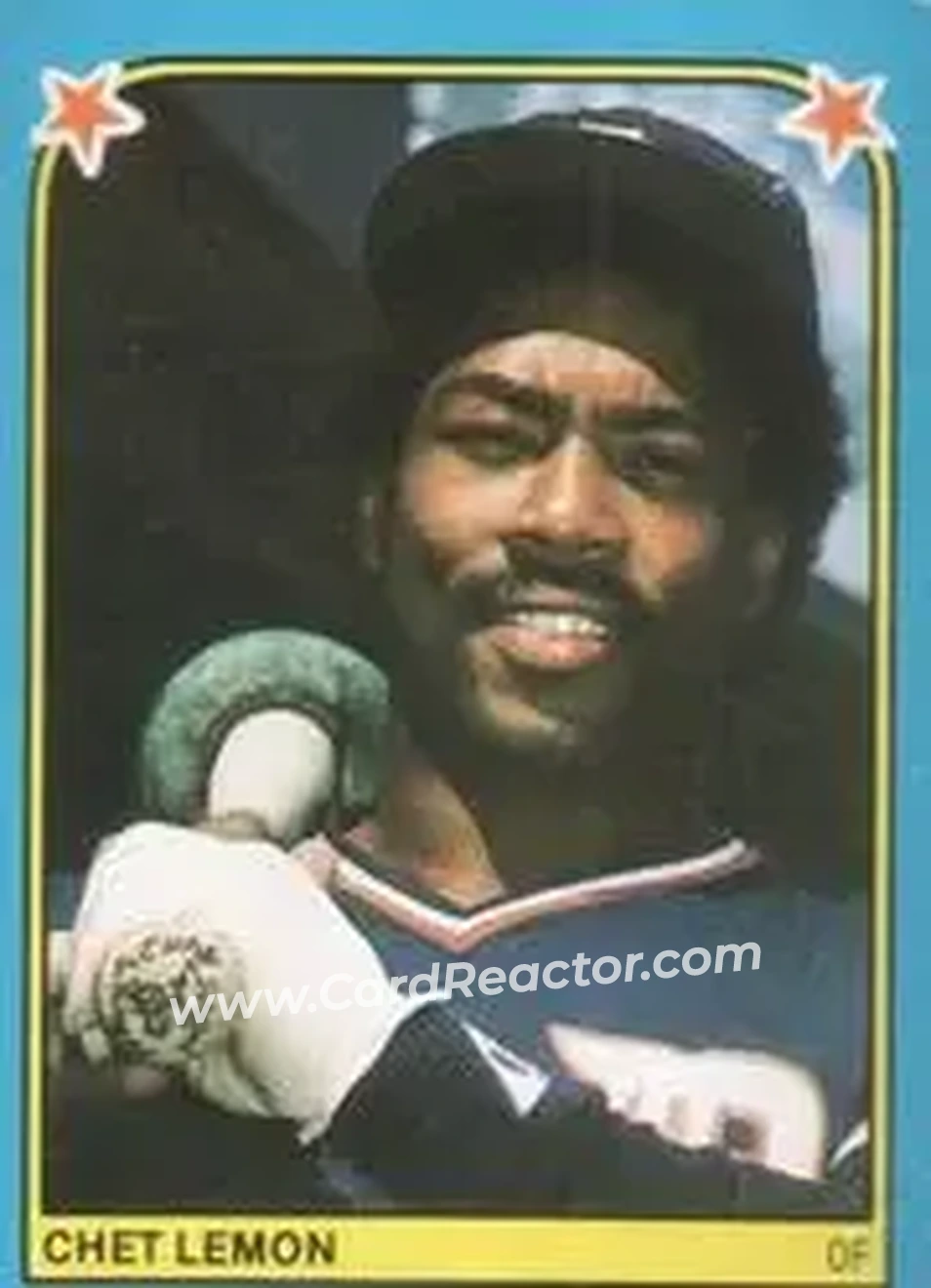 1983 Fleer Star Stickers #251 - Chet Lemon - Detroit Tigers - Front