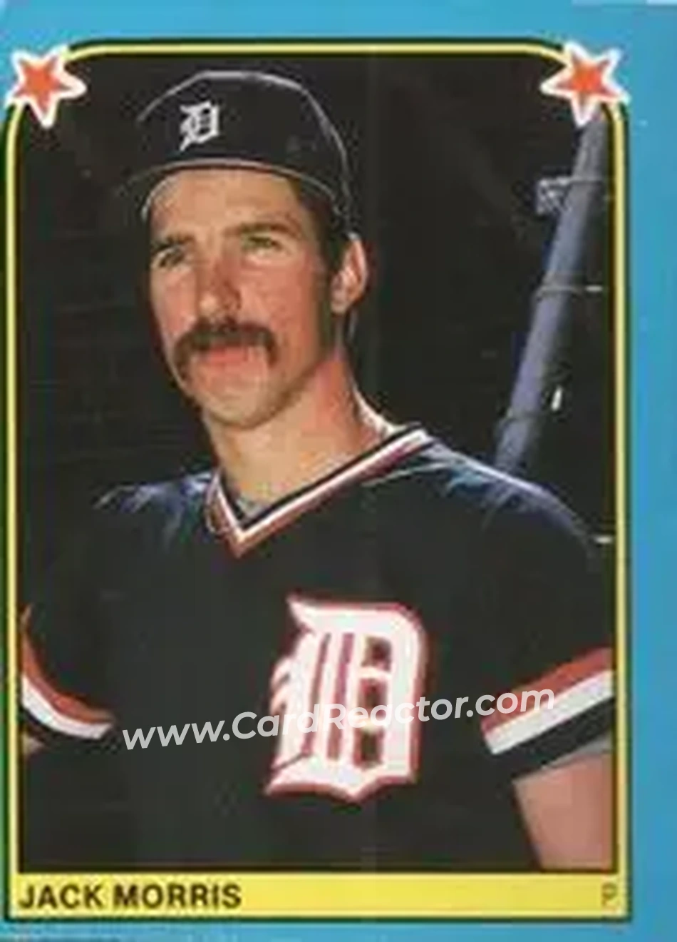 1983 Fleer Star Stickers #252 - Jack Morris - Detroit Tigers - Front