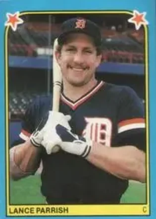 1983 Fleer Star Stickers #255 - Lance Parrish - Detroit Tigers