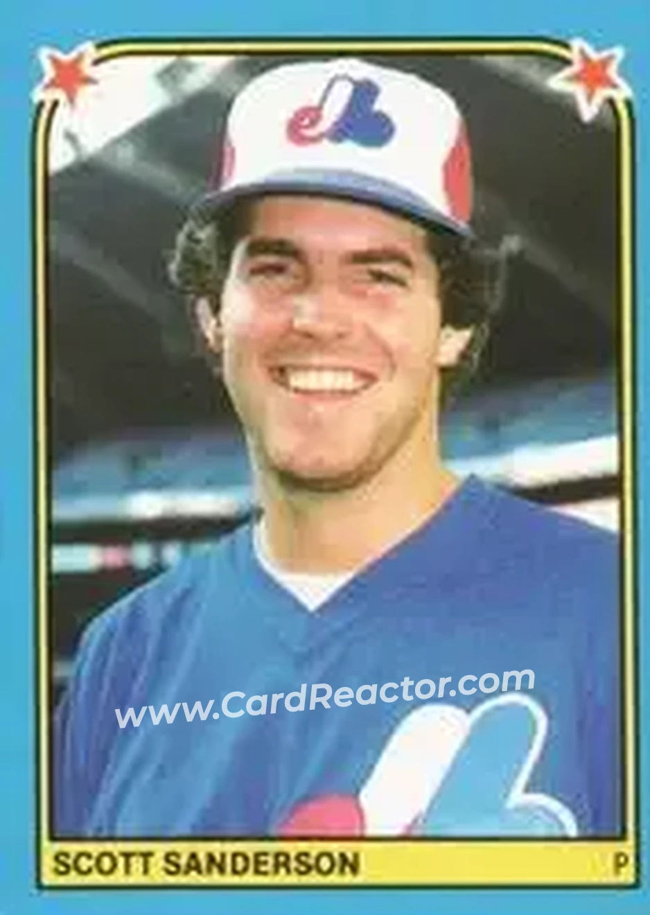 1983 Fleer Star Stickers #259 - Scott Sanderson - Montreal Expos - Front 1983 Fleer Star Stickers #259 - Scott Sanderson - Montreal Expos - Front