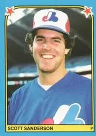 1983 Fleer Star Stickers #259 - Scott Sanderson - Montreal Expos 1983 Fleer Star Stickers #259 - Scott Sanderson - Montreal Expos