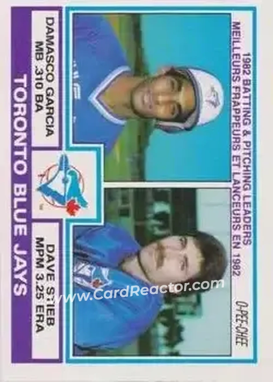 1983 O-Pee-Chee #202 - Card #202 - Toronto Blue Jays - Front