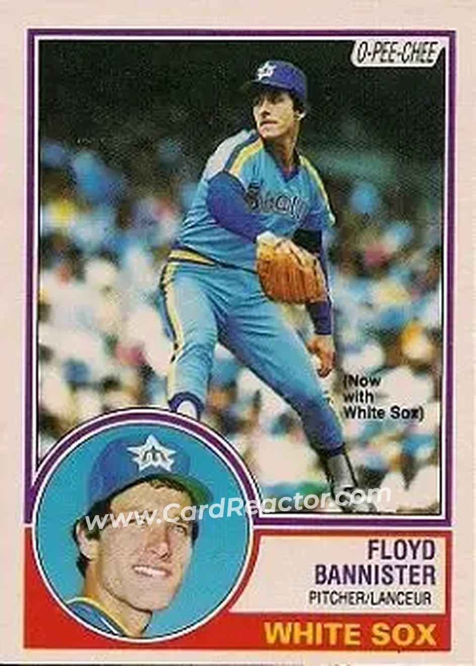 1983 O-Pee-Chee #203 - Floyd Bannister - Chicago White Sox - Front