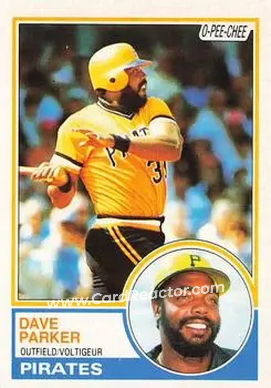 1983 O-Pee-Chee #205 - Dave Parker - Pittsburgh Pirates - Front