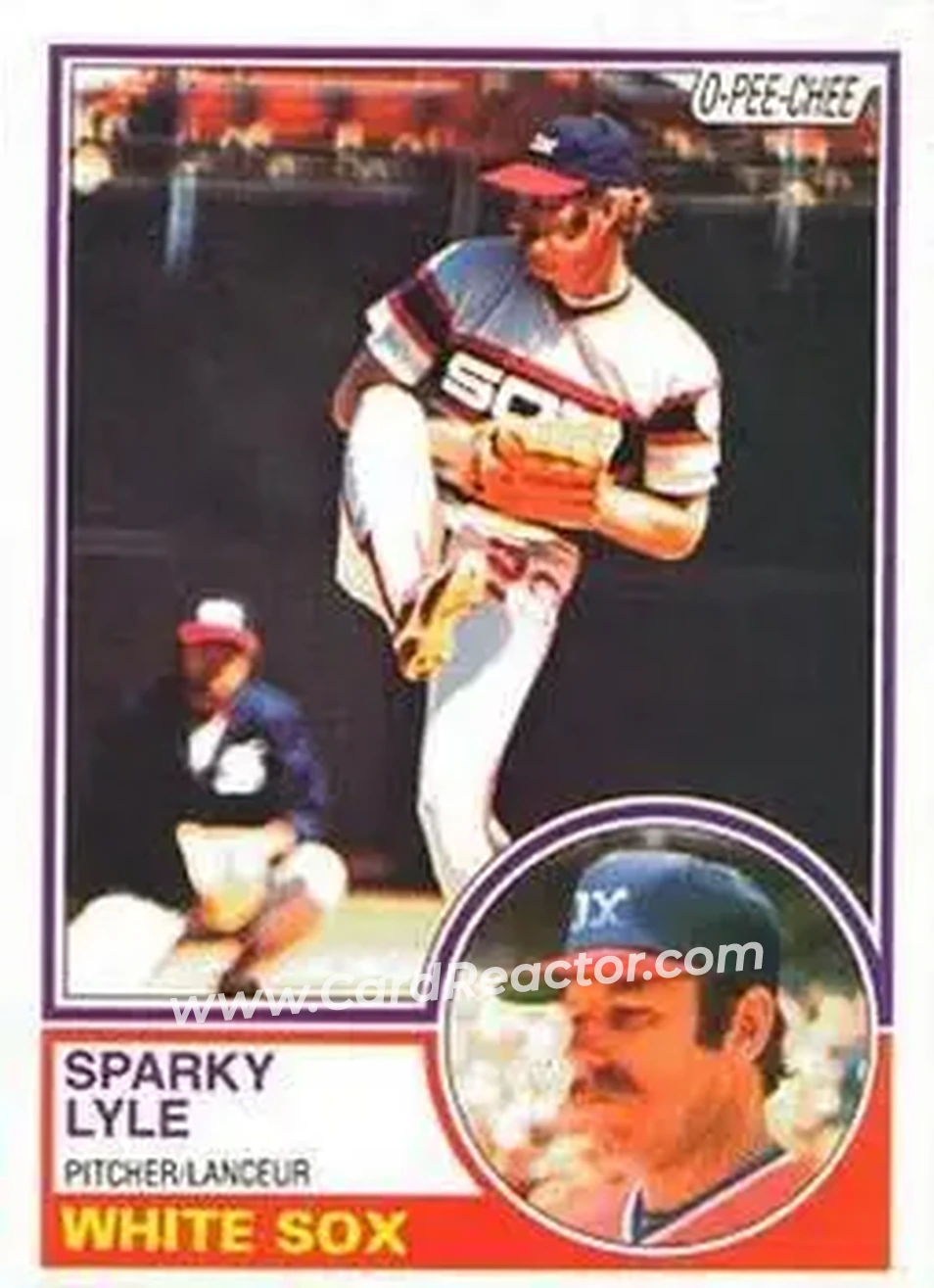 1983 O-Pee-Chee #208 - Sparky Lyle - Chicago White Sox - Front