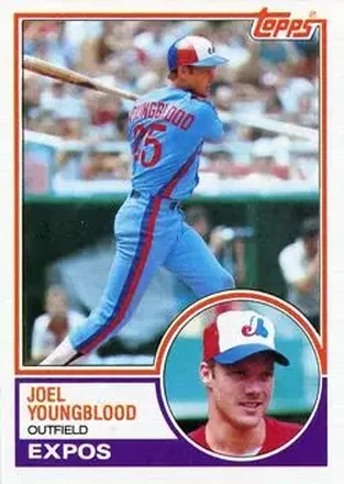 1983 Topps #265 - Joel Youngblood - Montreal Expos