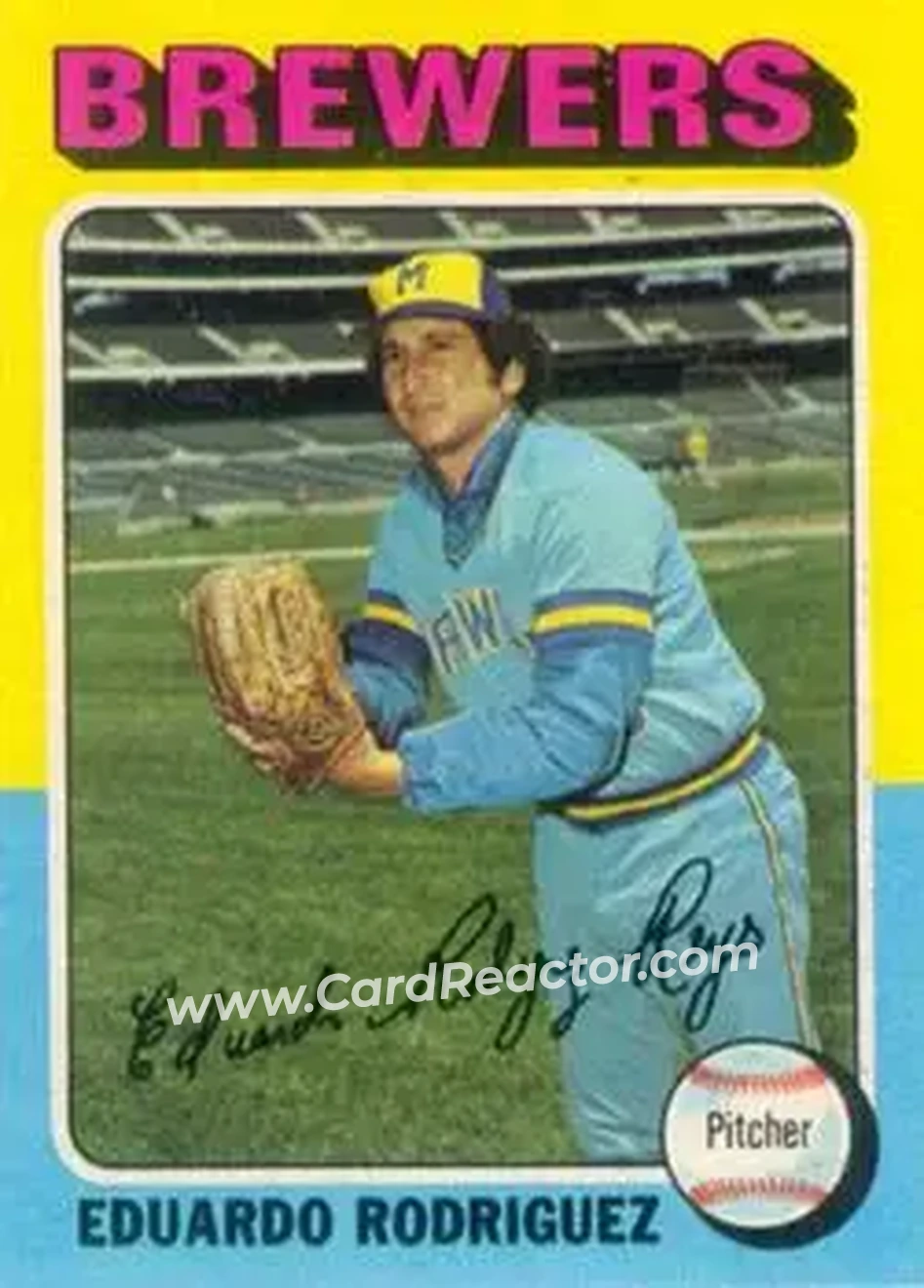 1975 Topps #582 - Eduardo Rodriguez - Milwaukee Brewers - Front