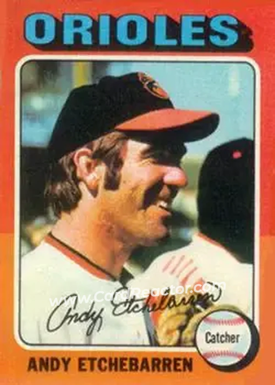 1975 Topps #583 - Andy Etchebarren - Baltimore Orioles - Front 1975 Topps #583 - Andy Etchebarren - Baltimore Orioles - Front