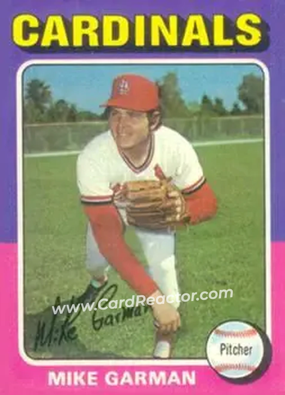1975 Topps #584 - Mike Garman - St. Louis Cardinals - Front