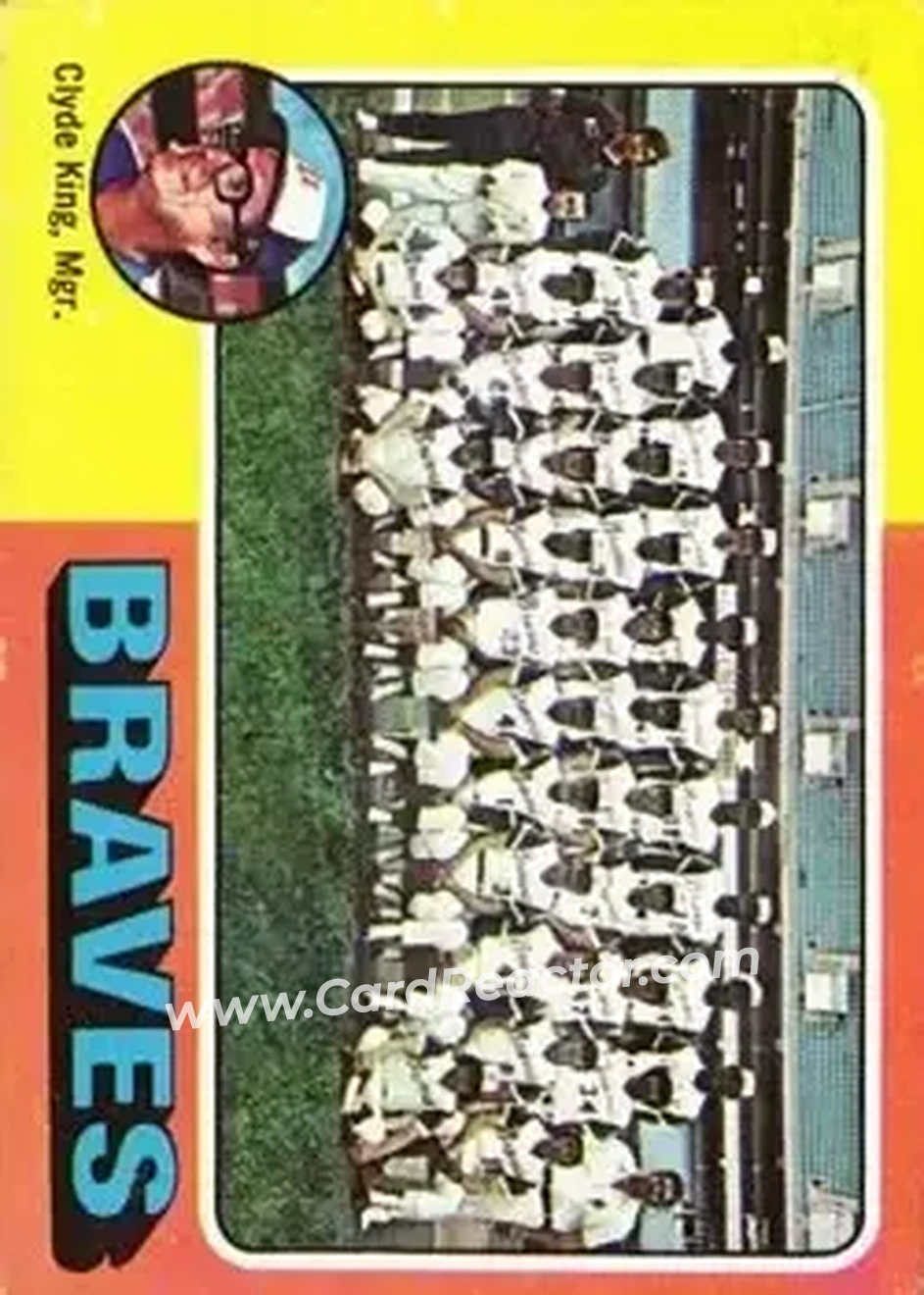 1975 Topps #589 - Card #589 - Atlanta Braves - Front