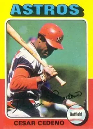 1975 Topps #590 - Cesar Cedeno - Houston Astros 1975 Topps #590 - Cesar Cedeno - Houston Astros