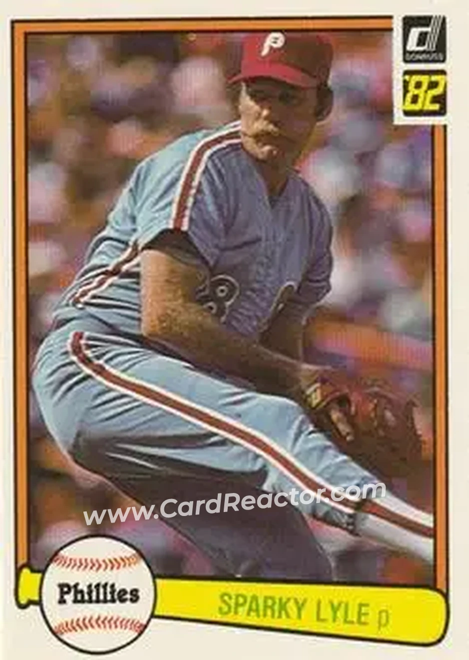 1982 Donruss #189 - Sparky Lyle - Philadelphia Phillies - Front