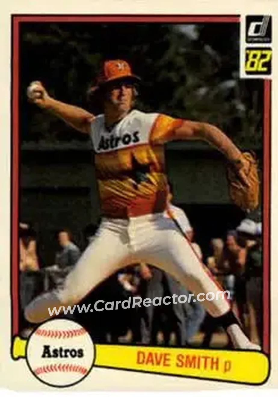 1982 Donruss #191 - Dave Smith - Houston Astros - Front
