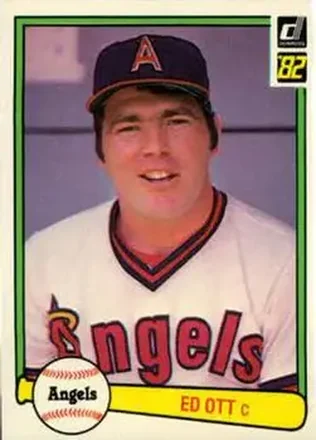 1982 Donruss #192 - Ed Ott - California Angels