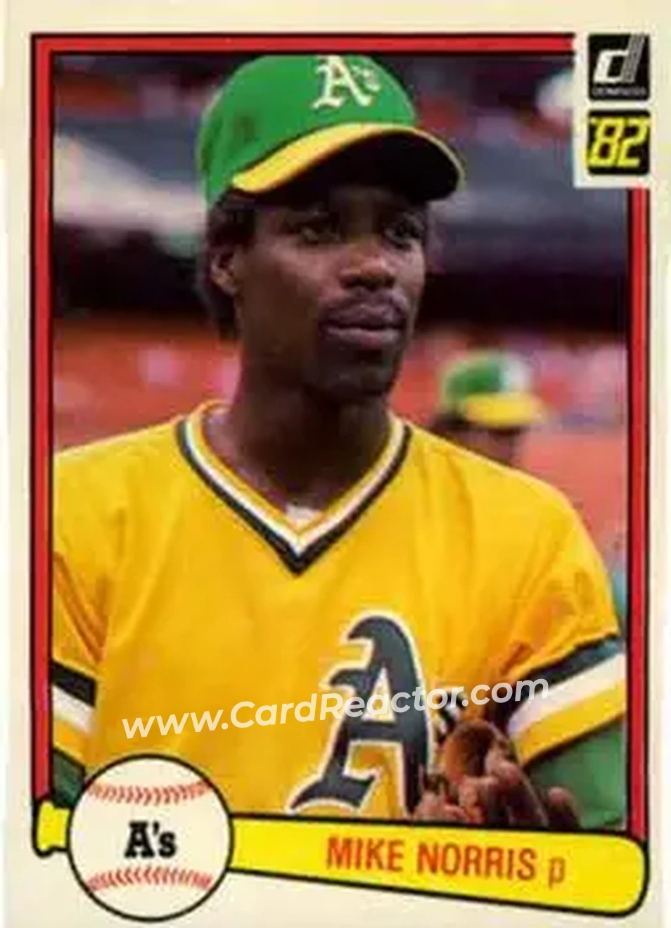 1982 Donruss #197 - Mike Norris - Oakland Athletics - Front