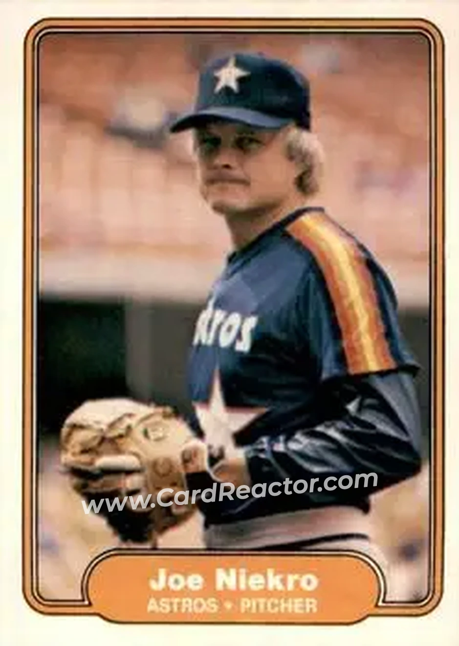 1982 Fleer #221 - Joe Niekro - Houston Astros - Front