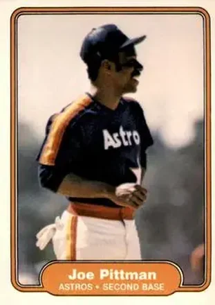 1982 Fleer #222 - Joe Pittman - Houston Astros