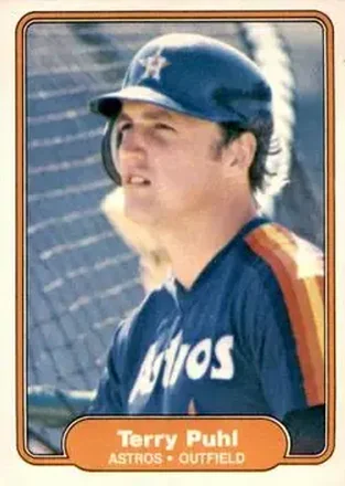 1982 Fleer #223 - Terry Puhl - Houston Astros