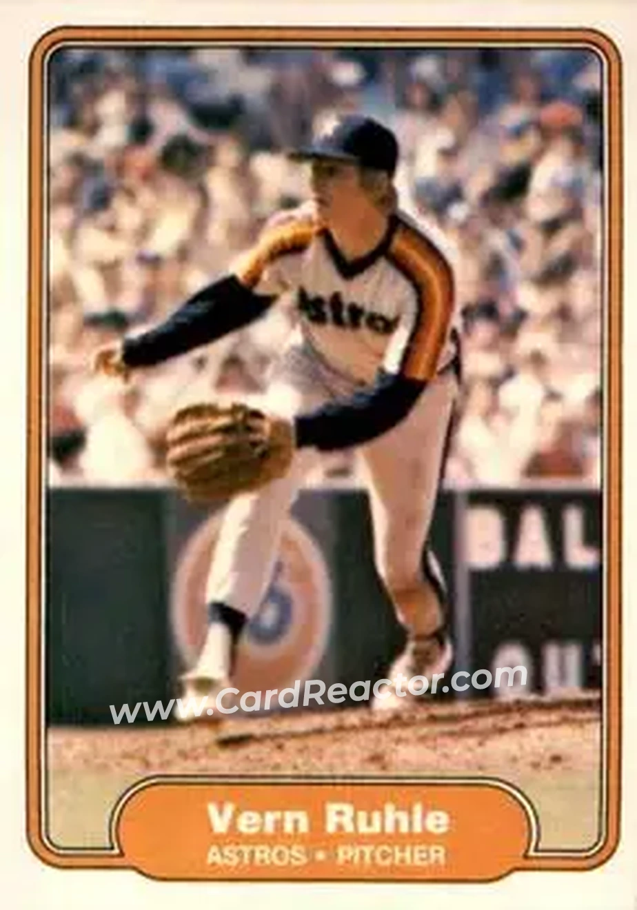 1982 Fleer #228 - Vern Ruhle - Houston Astros - Front