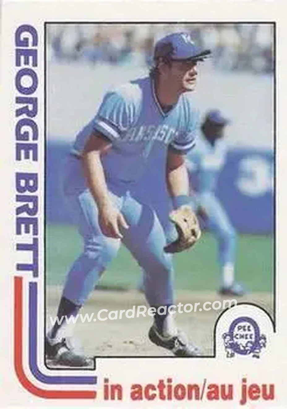 1982 O-Pee-Chee #201 - George Brett - Kansas City Royals - Front