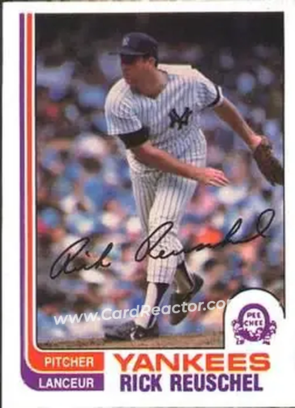 1982 O-Pee-Chee #204 - Rick Reuschel - New York Yankees - Front