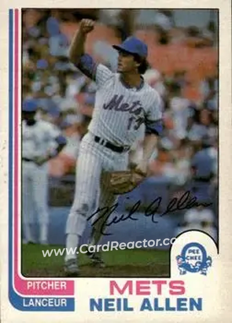 1982 O-Pee-Chee #205 - Neil Allen - New York Mets - Front 1982 O-Pee-Chee #205 - Neil Allen - New York Mets - Front
