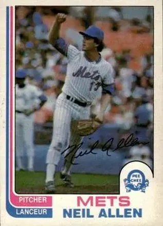1982 O-Pee-Chee #205 - Neil Allen - New York Mets