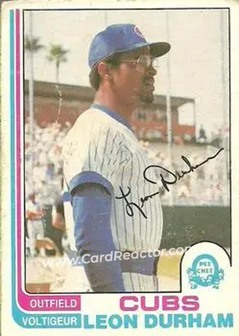 1982 O-Pee-Chee #206 - Leon Durham - Chicago Cubs - Front