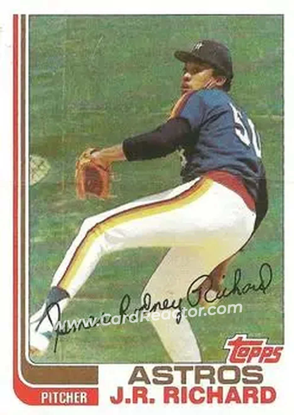 1982 Topps #190 - J.R. Richard - Houston Astros - Front