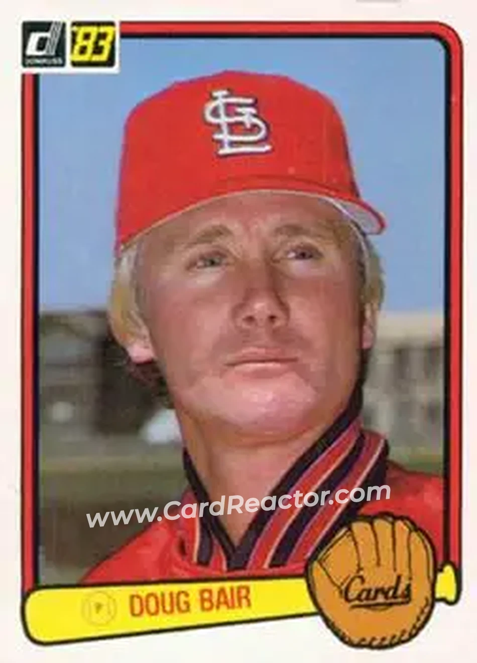 1983 Donruss #372 - Doug Bair - St. Louis Cardinals - Front