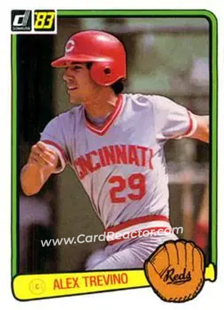 1983 Donruss #374 - Alex Trevino - Cincinnati Reds - Front