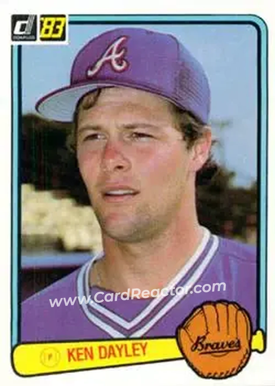 1983 Donruss #375 - Ken Dayley - Atlanta Braves - Front 1983 Donruss #375 - Ken Dayley - Atlanta Braves - Front