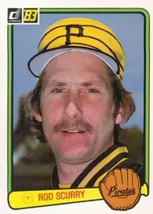 1983 Donruss #376 - Rod Scurry - Pittsburgh Pirates