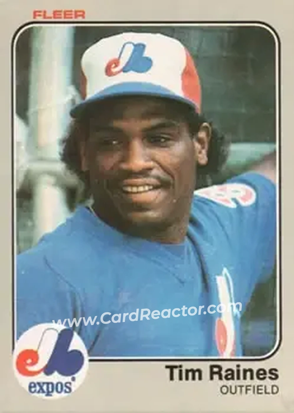 1983 Fleer #292 - Tim Raines - Montreal Expos - Front
