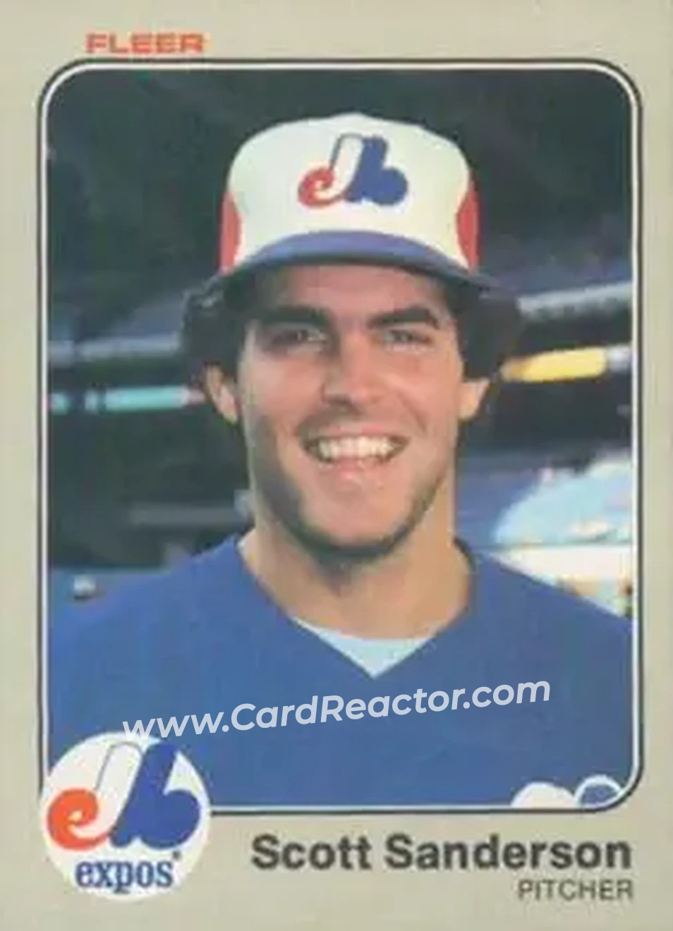 1983 Fleer #295 - Scott Sanderson - Montreal Expos - Front 1983 Fleer #295 - Scott Sanderson - Montreal Expos - Front