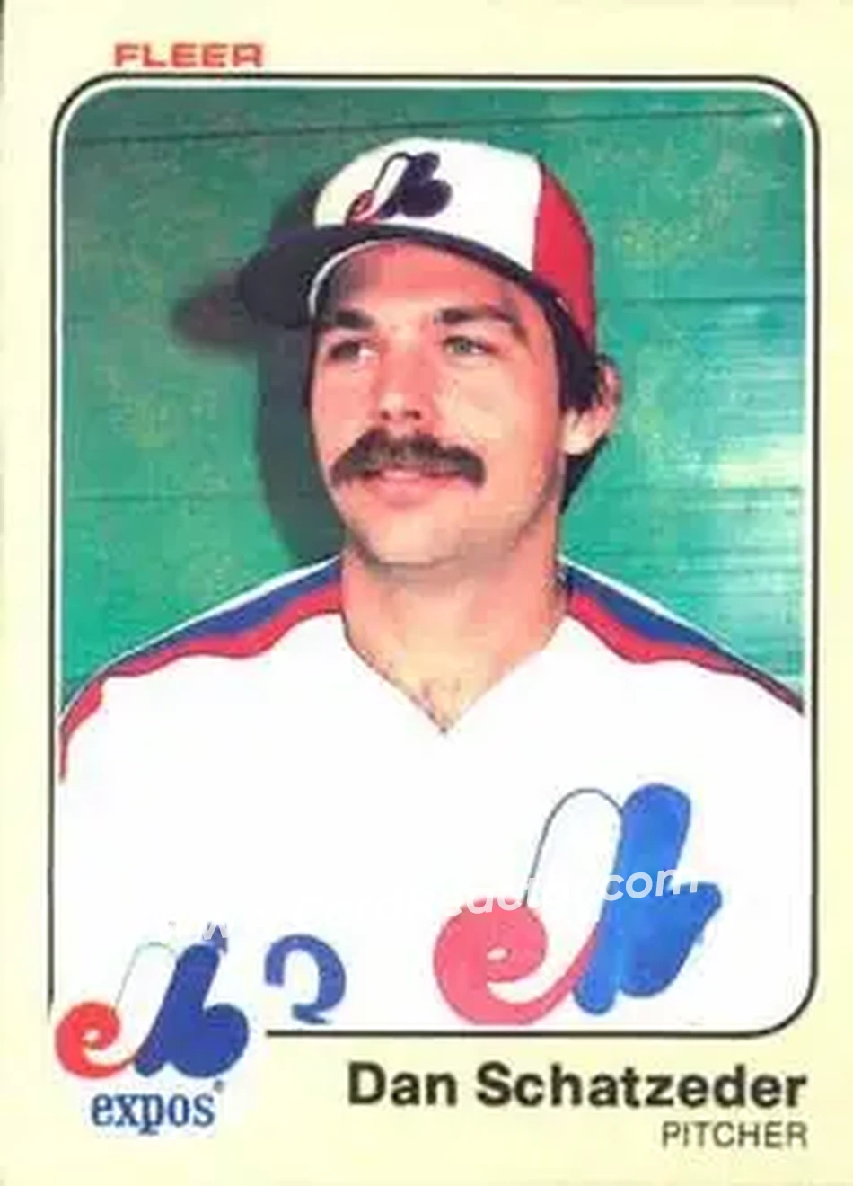 1983 Fleer #296 - Dan Schatzeder - Montreal Expos - Front
