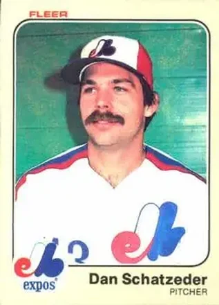 1983 Fleer #296 - Dan Schatzeder - Montreal Expos