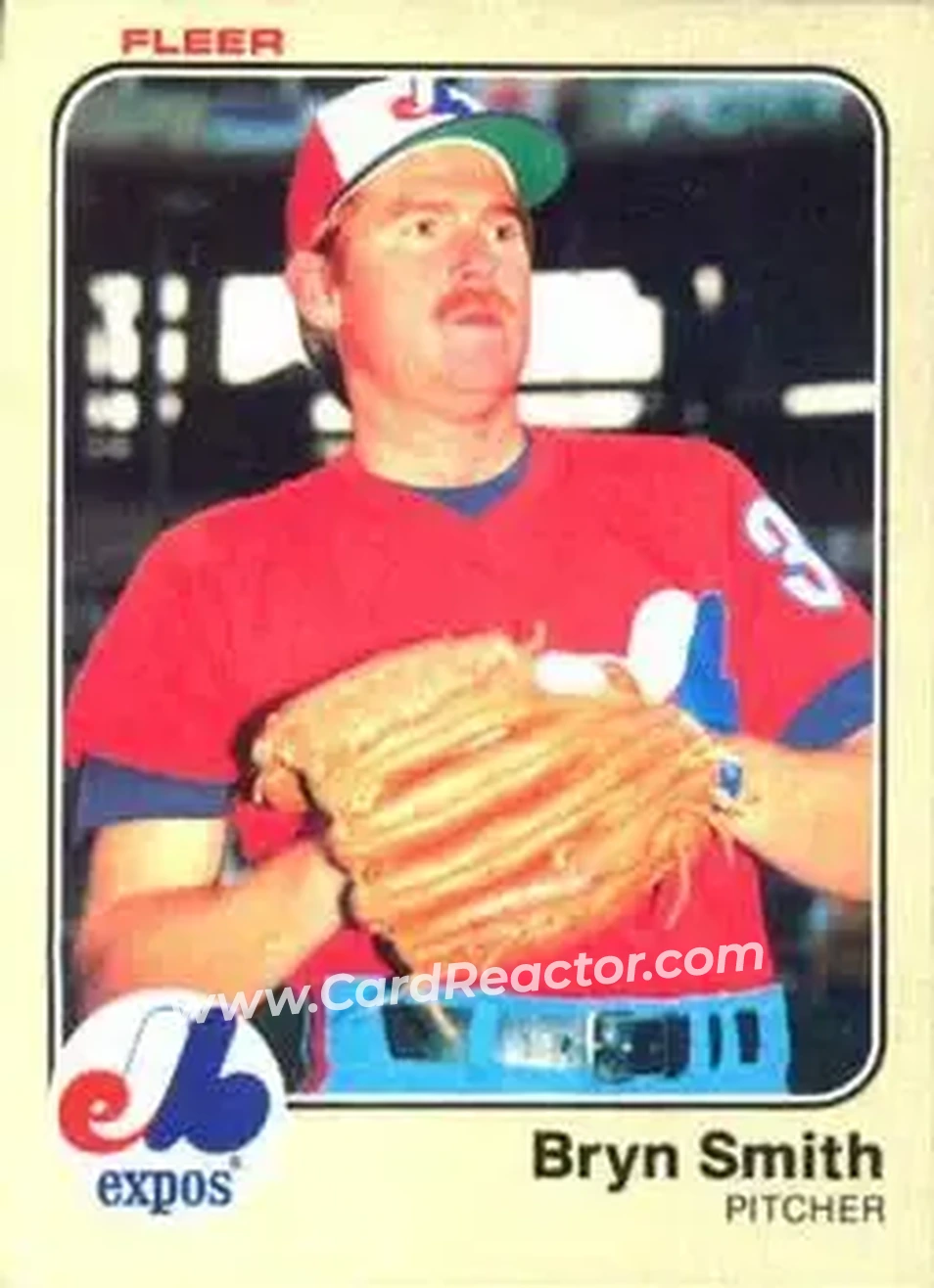 1983 Fleer #297 - Bryn Smith - Montreal Expos - Front