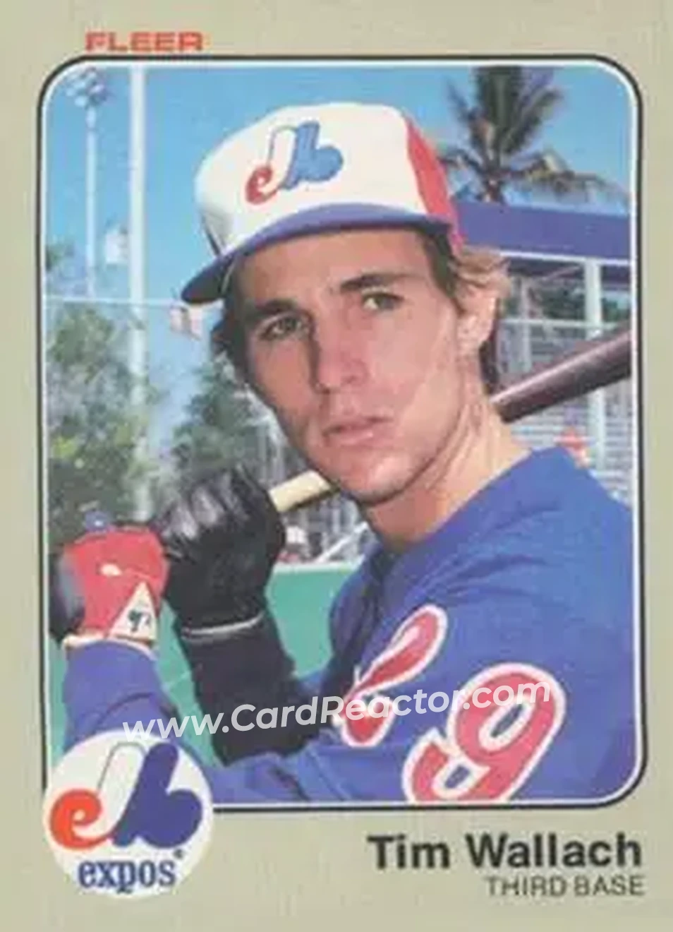 1983 Fleer #299 - Tim Wallach - Montreal Expos - Front
