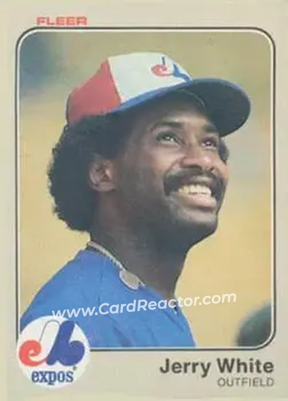 1983 Fleer #300 - Jerry White - Montreal Expos - Front