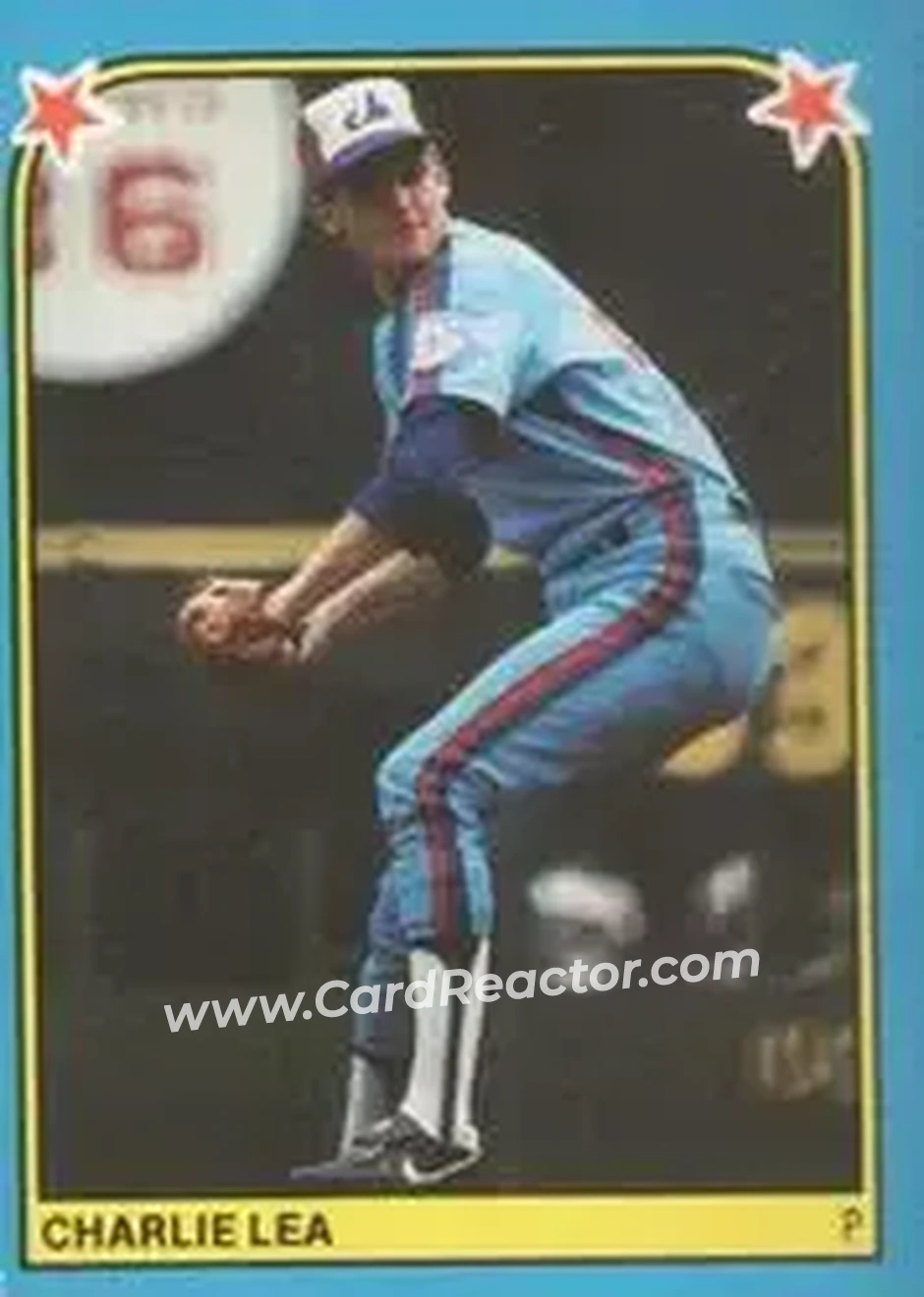 1983 Fleer Star Stickers #266 - Charlie Lea - Montreal Expos - Front 1983 Fleer Star Stickers #266 - Charlie Lea - Montreal Expos - Front