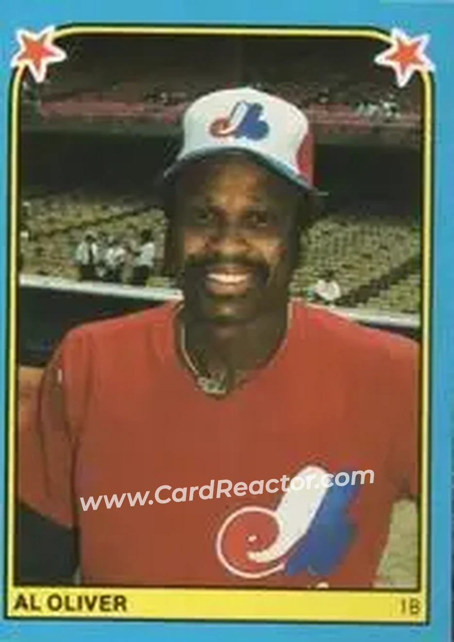 1983 Fleer Star Stickers #268 - Al Oliver - Montreal Expos - Front 1983 Fleer Star Stickers #268 - Al Oliver - Montreal Expos - Front